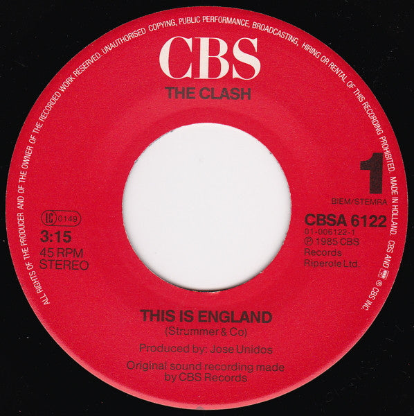 The Clash ~ This Is England (Vinyl) - Djungel & Jazz