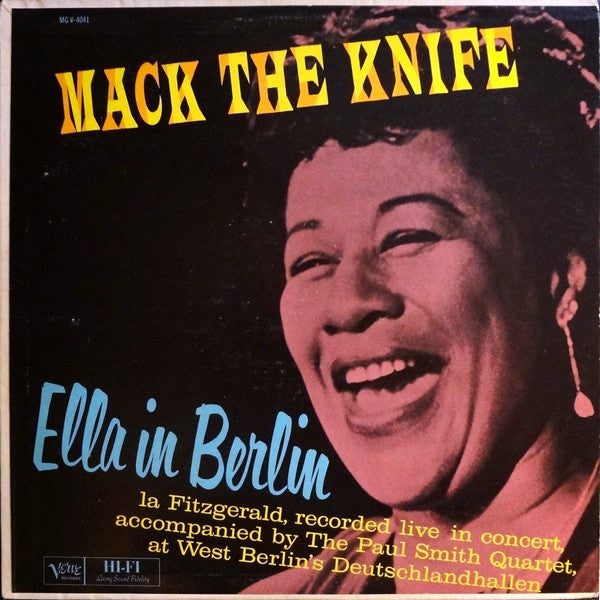 Ella Fitzgerald ~ Mack The Knife - Ella In Berlin (Vinyl) - Djungel & Jazz