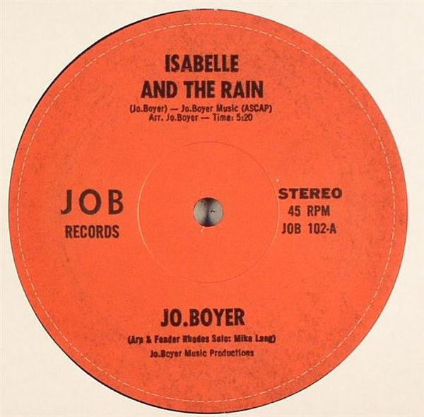 Jo Boyer : Isabelle And The Rain / Milady (12", RE, Unofficial)