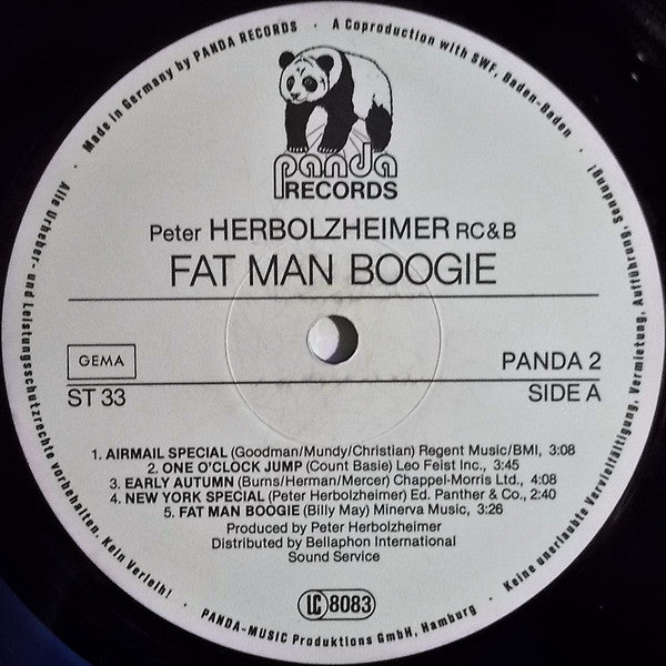 Peter Herbolzheimer Rhythm Combination & Brass ~ Fat Man Boogie (A Tribute To Swing) (Vinyl) - Djungel & Jazz