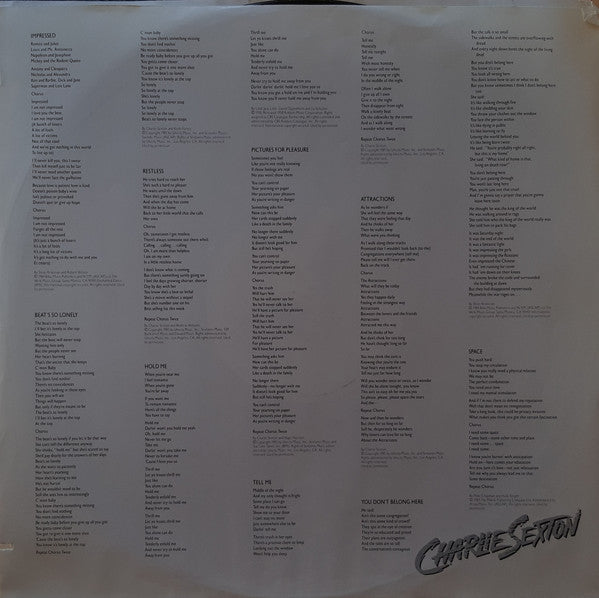 Charlie Sexton ~ Pictures For Pleasure (Vinyl) - Djungel & Jazz