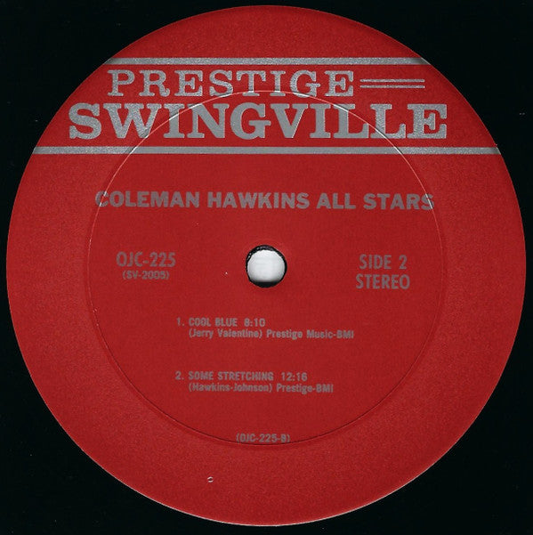 Coleman Hawkins All Stars Featuring Joe Thomas & Vic Dickenson ~ Coleman Hawkins All Stars (Vinyl) - Djungel & Jazz