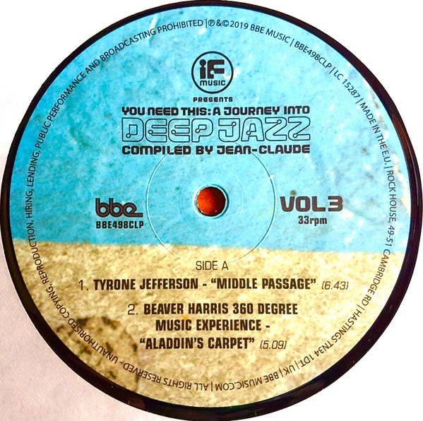Jean-Claude* : If Music Presents You Need This: A Journey Into Deep Jazz Vol 3  (3x12", Comp)