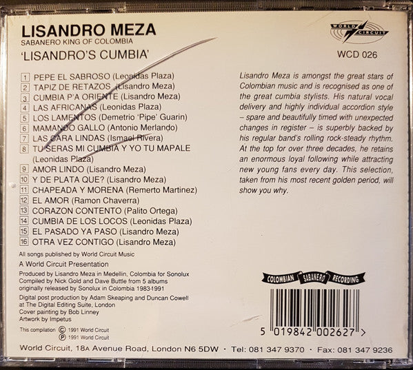 Lisandro Meza ~ Lisandro's Cumbia (Vinyl) - Djungel & Jazz
