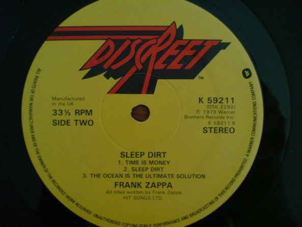 Frank Zappa : Sleep Dirt (LP, Album)