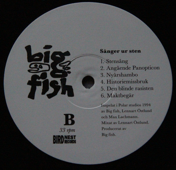 Big Fish ~ Sånger Ur Sten (Vinyl) - Djungel & Jazz