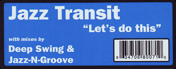 Jazz Transit : Let's Do This (12", M/Print)