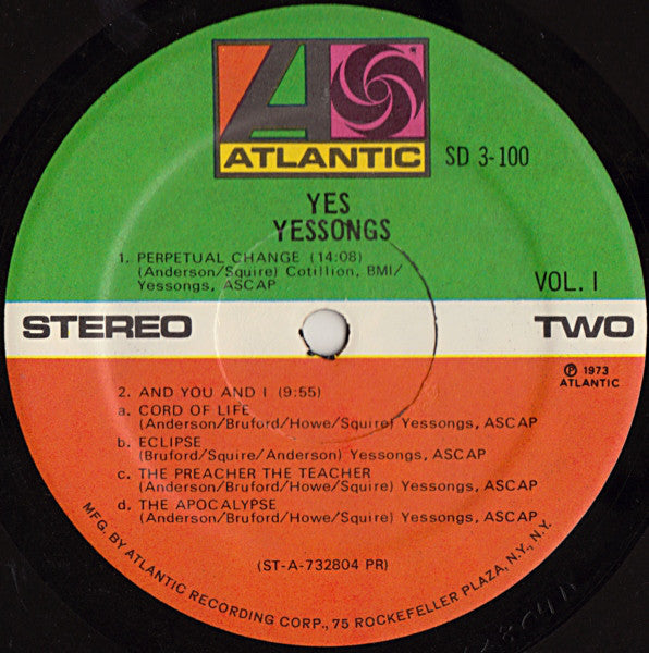 Yes ~ Yessongs (Vinyl) - Djungel & Jazz