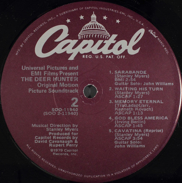 Various ~ The Deer Hunter (Original Motion Picture Soundtrack) (Vinyl) - Djungel & Jazz