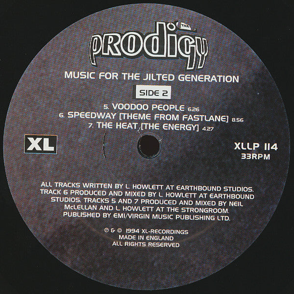 The Prodigy ~ Music For The Jilted Generation (Vinyl) - Djungel & Jazz