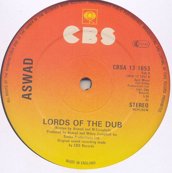 Aswad : Ways Of The Lord (12", Single)