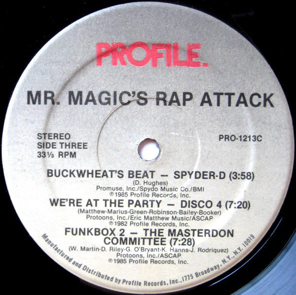 Various : Mr. Magic's Rap Attack (2xLP, Comp)