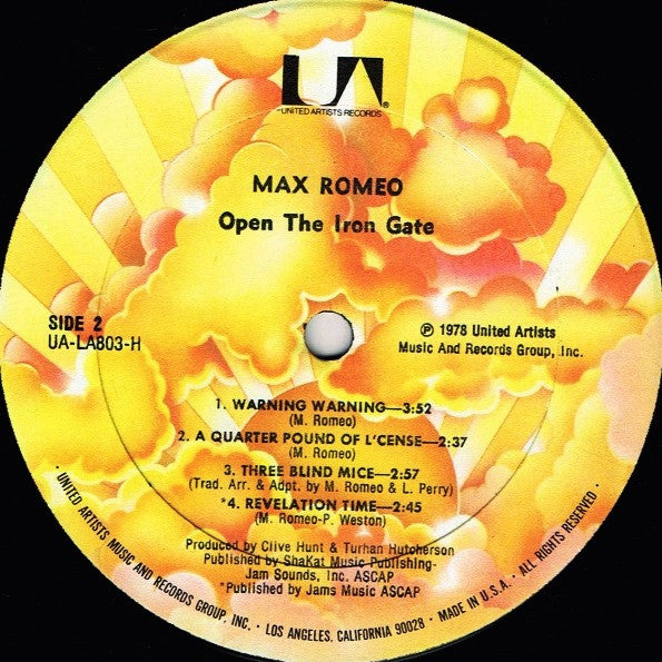 Max Romeo : Open The Iron Gate (LP, Album, RE)