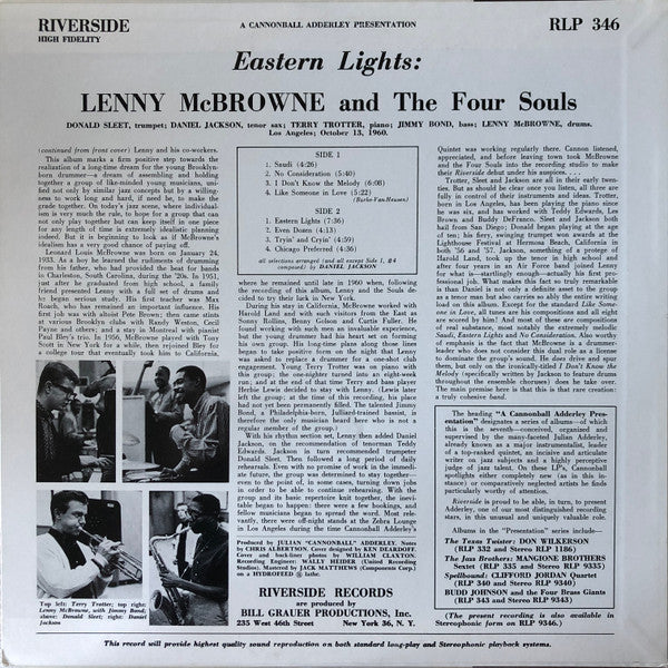 Lenny McBrowne And The 4 Souls ~ Eastern Lights (Vinyl) - Djungel & Jazz