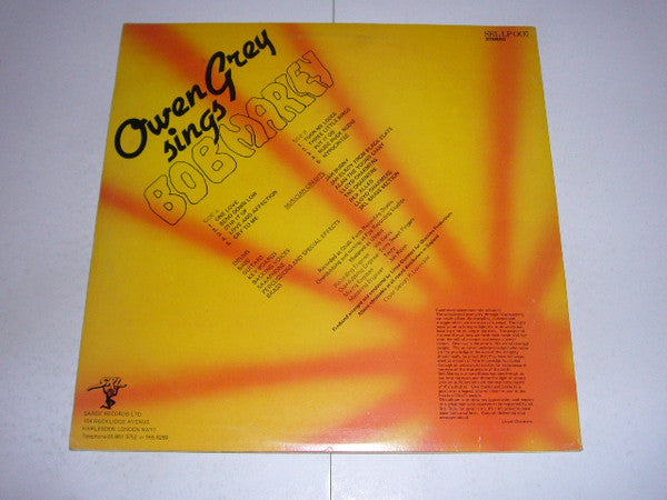 Owen Gray : Sings Bob Marley (LP, Album)