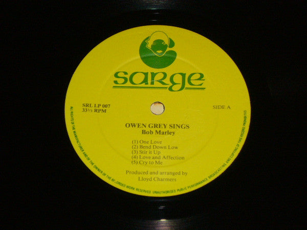 Owen Gray : Sings Bob Marley (LP, Album)