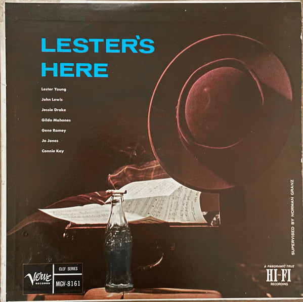 Lester Young And His Orchestra : Lester's Here (LP, Comp, Mono, RE)