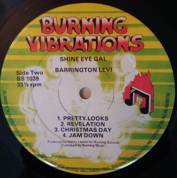 Barrington Levy : Shine Eye Gal (LP, Album)