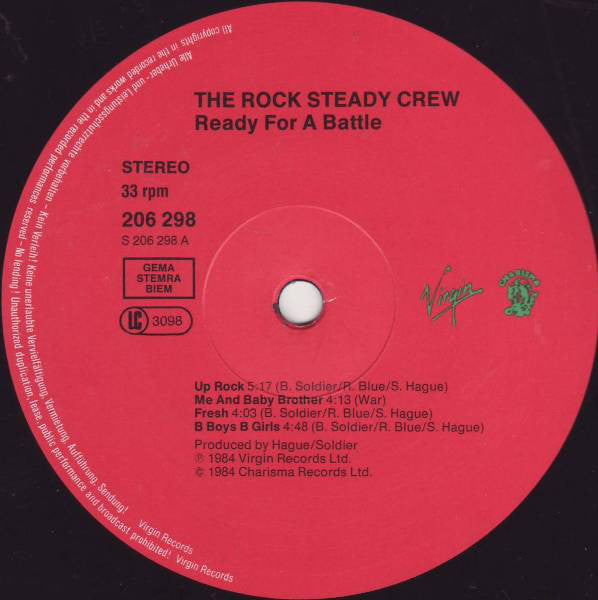 The Rock Steady Crew ~ Ready For Battle (Vinyl) - Djungel & Jazz