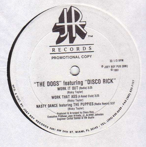 Sexy C Featuring Disco Rick / The Dogs Featuring Disco Rick ~ Playing Me / Work It Out (Vinyl) - Djungel & Jazz