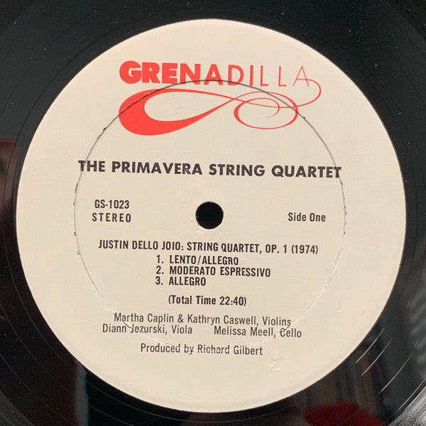 Justin Dello Joio / David Loeb - Primavera String Quartet ~ String Quartet, Op. 1 (1974) / String Quartets Nos. 4 & 8 (Vinyl) - Djungel & Jazz