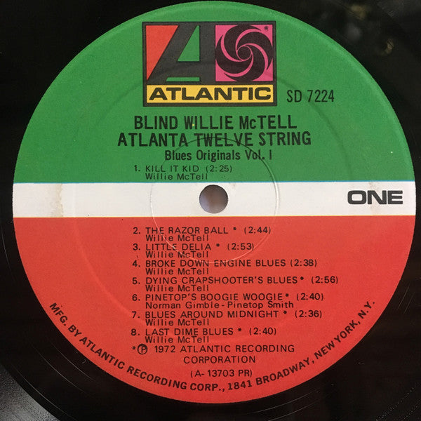 Blind Willie McTell ~ Atlanta Twelve String (Vinyl) - Djungel & Jazz