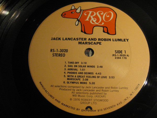 Jack Lancaster And Robin Lumley ~ Marscape (Vinyl) - Djungel & Jazz
