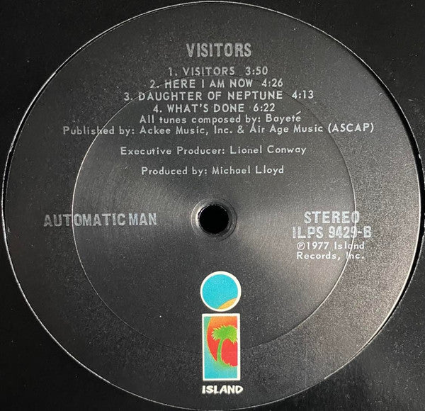 Automatic Man : Visitors (LP, Album, Pit)