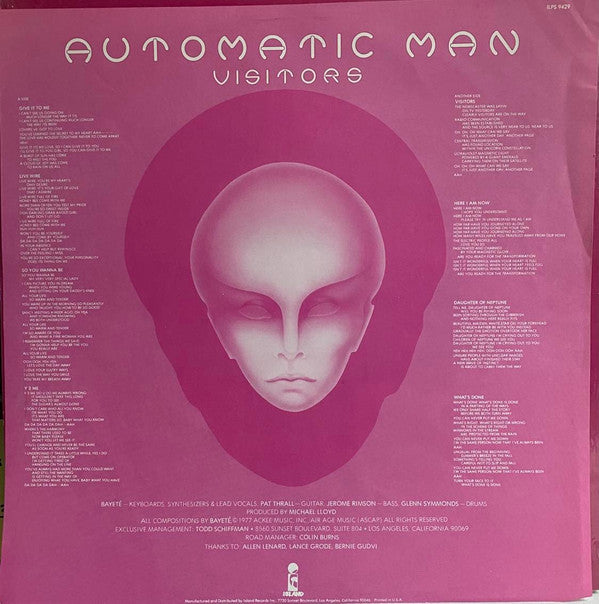 Automatic Man : Visitors (LP, Album, Pit)