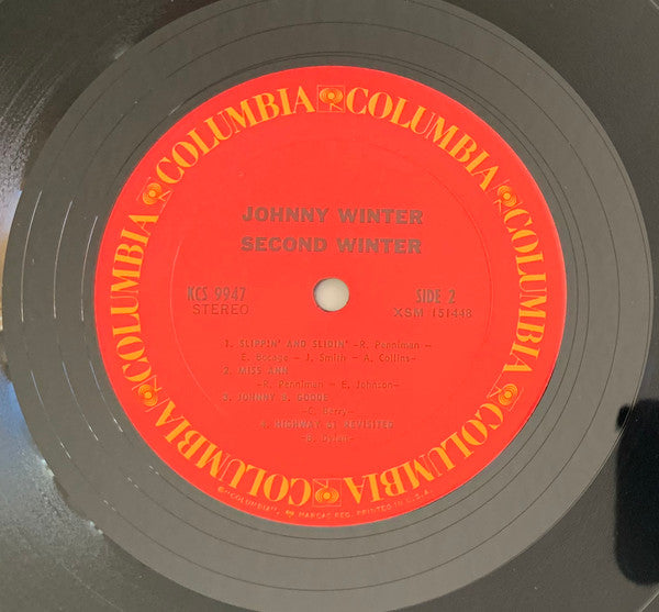 Johnny Winter : Second Winter (2xLP, Album, RE, RP, Pit)