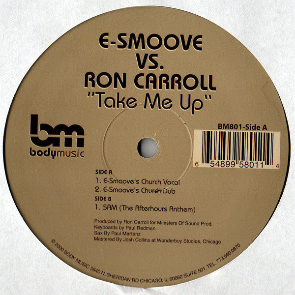 E-Smoove Vs. Ron Carroll ~ Take Me Up (Vinyl) - Djungel & Jazz