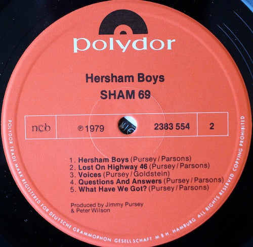 Sham 69 : The Adventures Of Hersham Boys (LP, Gat)