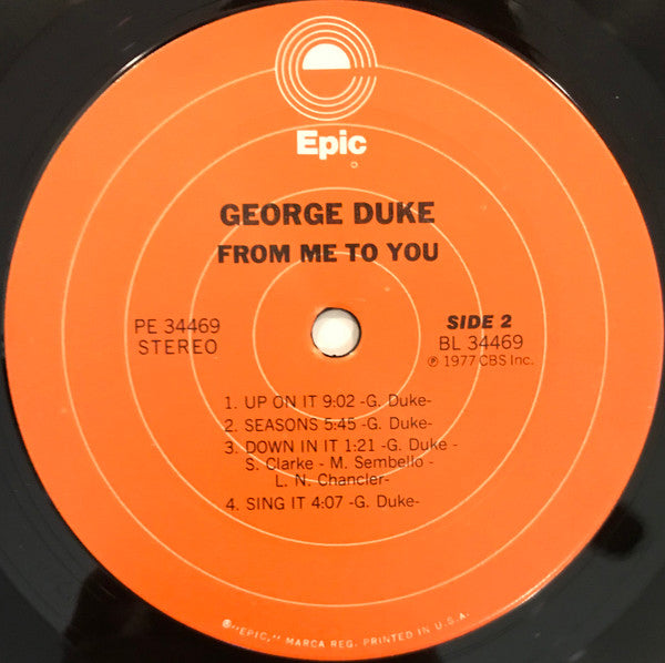 George Duke : From Me To You (LP, Album)