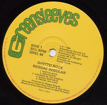Reggae Regular : Ghetto Rock (LP, Album)