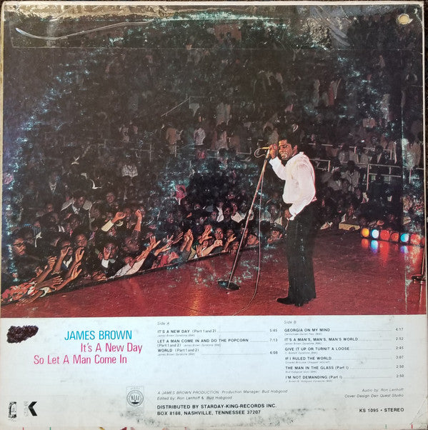 James Brown ~ It's A New Day So Let A Man Come In (Vinyl) - Djungel & Jazz