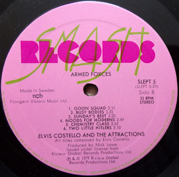 Elvis Costello & The Attractions ~ Armed Forces (Vinyl) - Djungel & Jazz