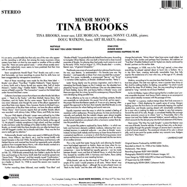 Tina Brooks ~ Minor Move (Vinyl) - Djungel & Jazz