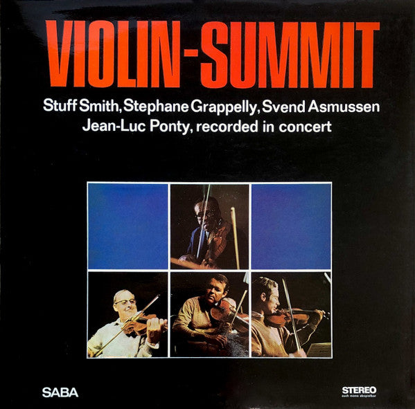 Stuff Smith / Stephane Grappelly / Svend Asmussen / Jean-Luc Ponty ~ Violin-Summit (Vinyl) - Djungel & Jazz