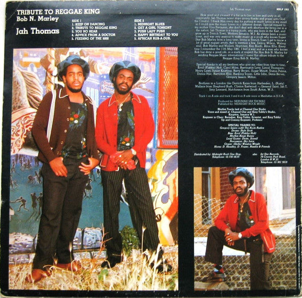 Jah Thomas : Tribute To Reggae King Bob N. Marley (LP, Album)