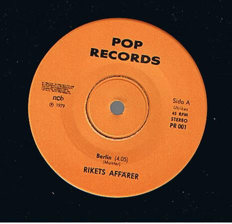 Rikets Affärer ~ Berlin / Mitt Enda Liv (Vinyl) - Djungel & Jazz