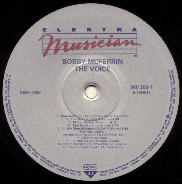 Bobby McFerrin ~ The Voice (Vinyl) - Djungel & Jazz