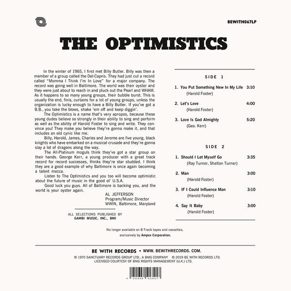 Optimistics : Optimistics (LP, Album, RE, 140)