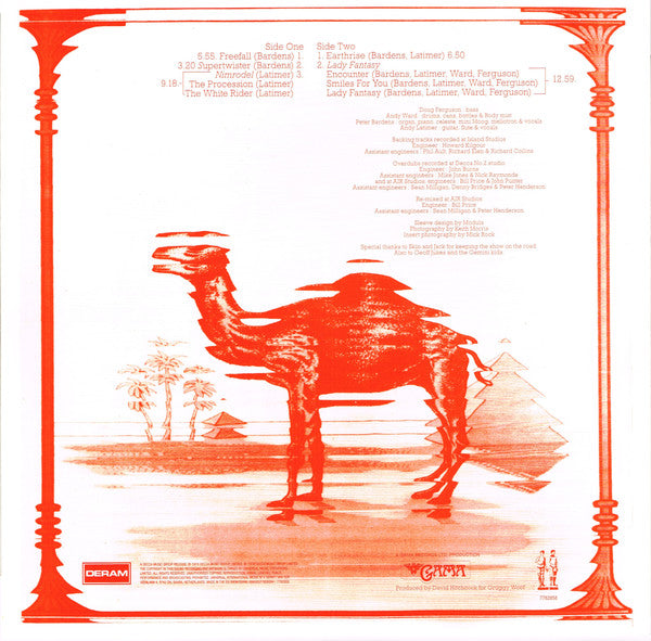 Camel : Mirage (LP, Album, RE, RM, 200)