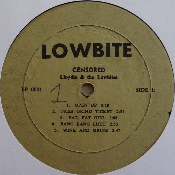 Lloydie & The Lowbites : Censored! (LP)