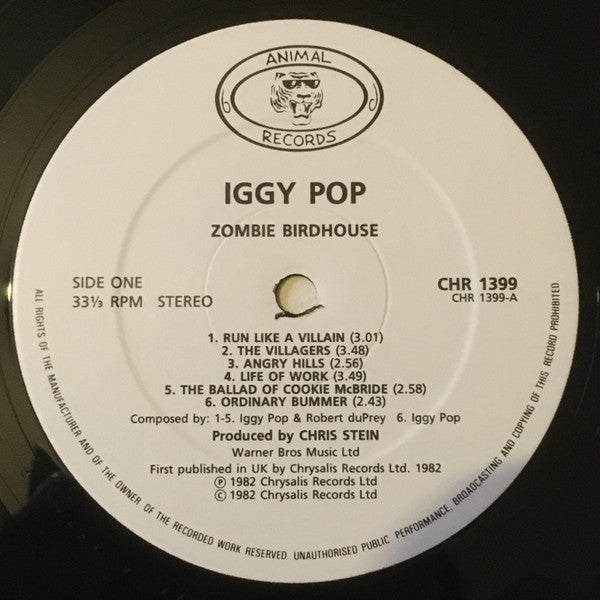 Iggy Pop : Zombie Birdhouse (LP, Album)