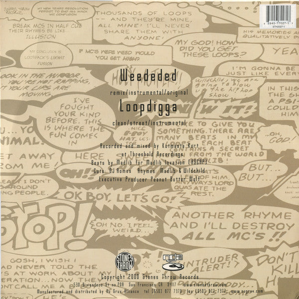 Lootpack ~ Weededed Remix (Vinyl) - Djungel & Jazz