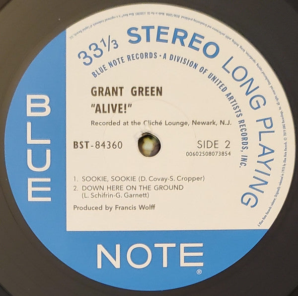 Grant Green ~ Alive! (Vinyl) - Djungel & Jazz