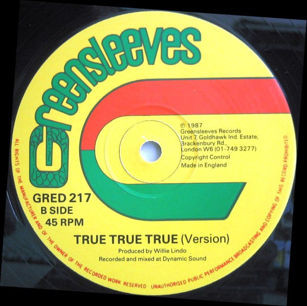 Ruddy Thomas : True True True (12")
