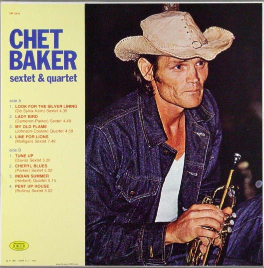 Chet Baker ~ Sextet & Quartet (Vinyl) - Djungel & Jazz