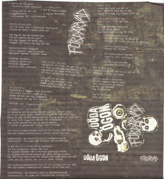 Döda Ögon, Fördärvad ~ Döda Ögon / Fördärvad (Vinyl) - Djungel & Jazz